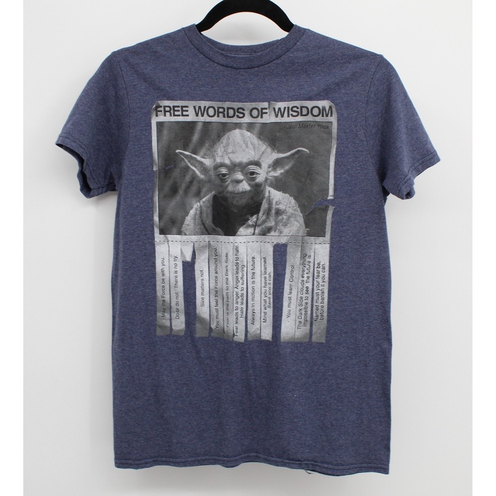 Star Wars Yoda Words of Wisdom Graphic Tshirt Womens Small
